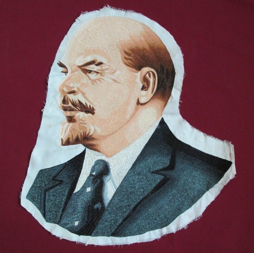 Vecchio grande ricamo lenin - vecchio,